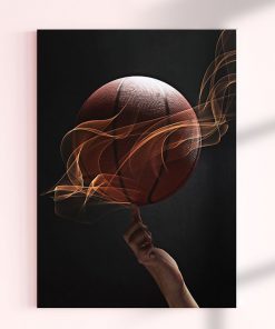 تابلو چرخاندن توپ بسکتبال روی دست