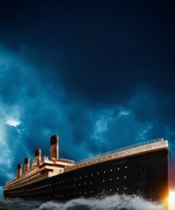 خرید تابلو پذیرایی عکس کشتی تایتانیک