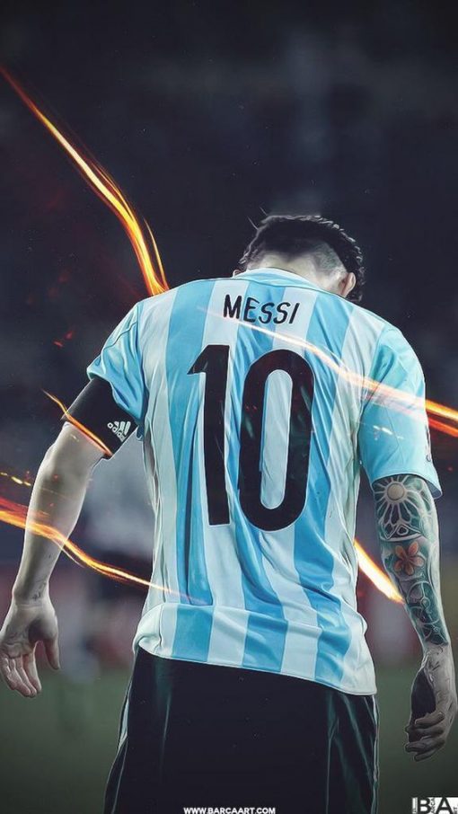 قیمت و خرید تابلو عکس مسی ستاره آرژانتین به همراه هدیه ویژه
