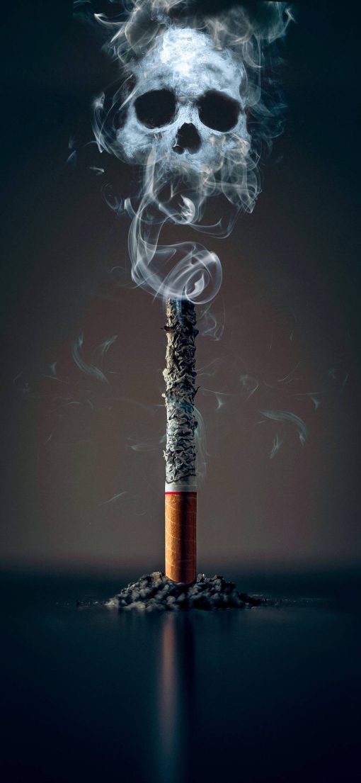 قیمت و خرید تابلو سیاه و سفید سیگار مرگ