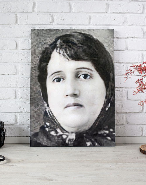 قیمت و خرید تابلو هنرمندان عکس شاعر معاصر ایرانی پروین اعتصامی