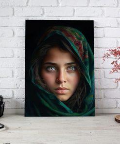 تابلو فانتزی دختر زیبای افغان