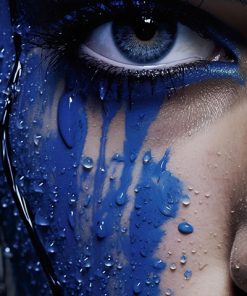 خرید تابلو فانتزی چشم آبی و آبرنگ