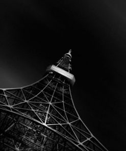خرید تابلو سیاه و سفید برج زیبای ایفل