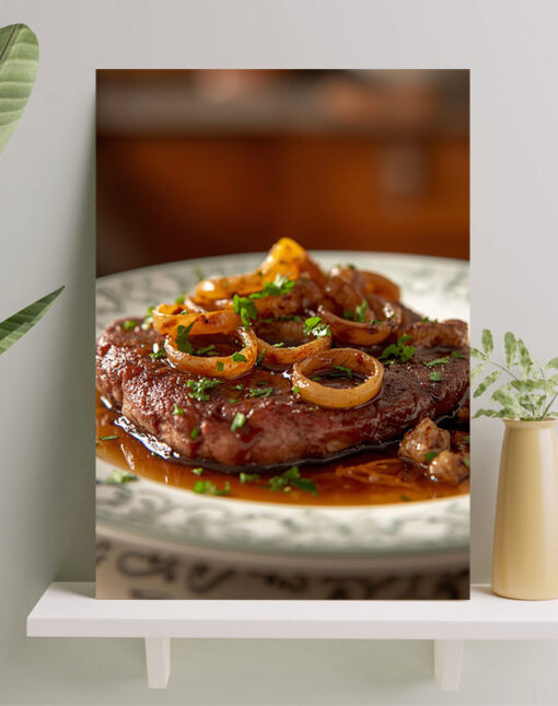 یک بشقاب گوشت لذیذ