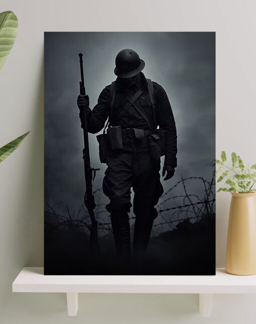 تابلو فانتزی خسته از جنگ