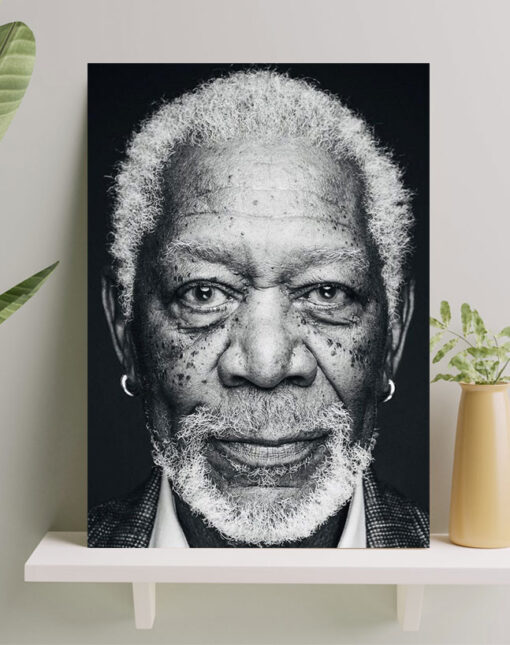 تابلو مورگان فریمن طرح سیاه و سفید