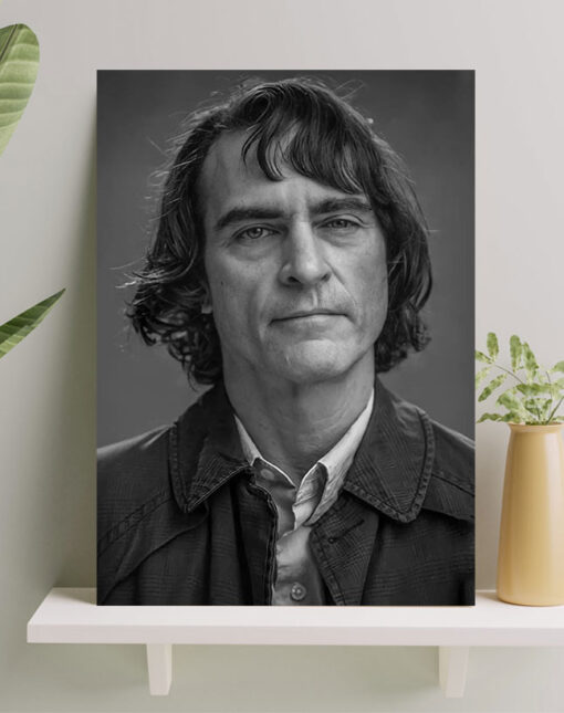 تابلو واکین فینیکس بازیگر جوکر طرح سیاه و سفید