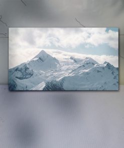 تابلو عکس کوه برف و آسمان زیبا