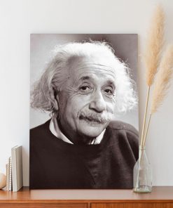 تابلو زیبای آلبرت انیشتین مغز متفکر دنیای فیزیک