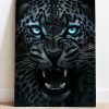 تابلو حیوانات یوزپلنگی با چشم آبی