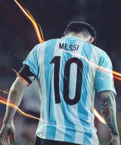 قیمت و خرید تابلو عکس مسی ستاره آرژانتین به همراه هدیه ویژه