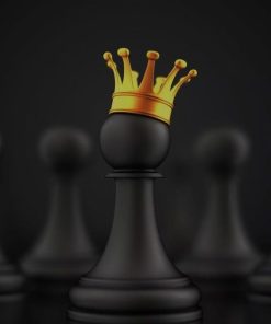 قیمت و خرید تابلو فانتزی سرباز شاه در بازی شطرنج