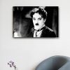 تابلو هنرمندان عکس چارلی چاپلین با سبیل هیتلری