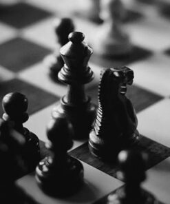 قیمت و خرید تابلو سیاه و سفید بازی شطرنج