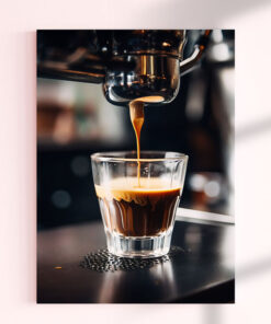 تابلو برای کافه طرح یک شات قهوه