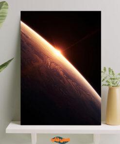 تابلو طلوع خورشید از فضا