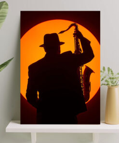 تابلو فانتزی نوازنده ساکسیفون
