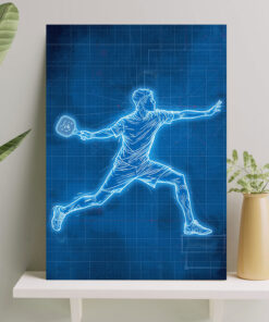 تابلو فانتزی تصویر بازیکن پدل