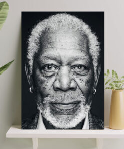 تابلو مورگان فریمن طرح سیاه و سفید