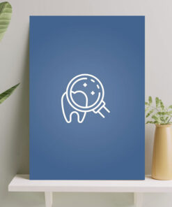 تابلو دندانپزشکی طرح معاینه دندان