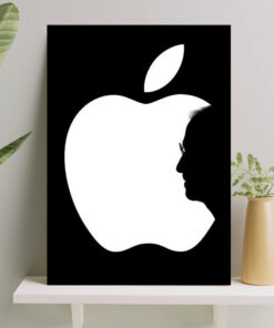تابلو استیو جابز با لوگو اپل