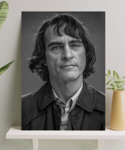 تابلو واکین فینیکس بازیگر جوکر طرح سیاه و سفید