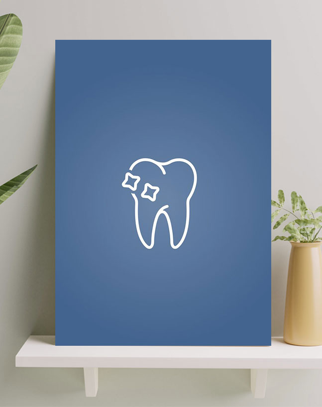 تابلو دندانپزشکی مخصوص سالن پذیرش تابلو دندانپزشکی مخصوص سالن پذیرش