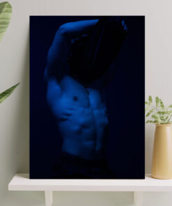 تابلو اندام بدنسازی با تم آبی